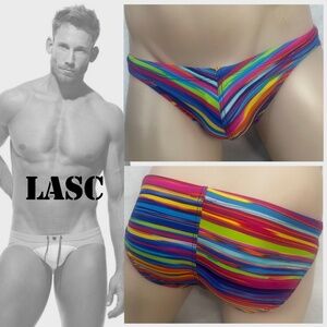 LASC Low Rise Swimsuit Small 28-36" waist Gently worn 90% nylon / 10% lycra